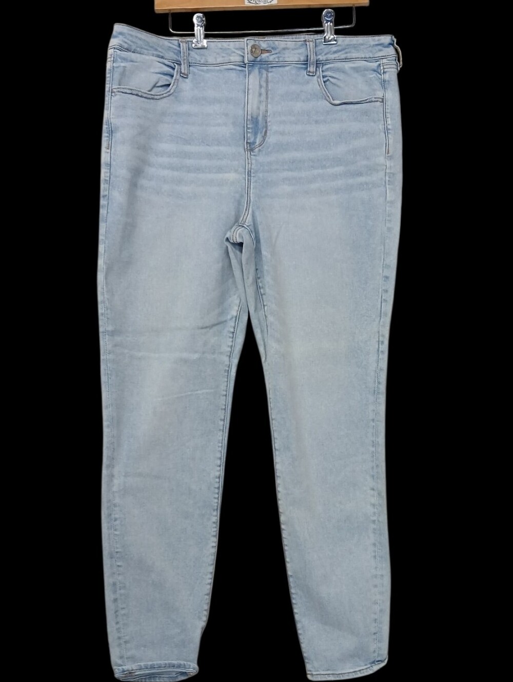 American Eagle Light Blue Next Level Stretch High-Rise Jegging Slim Jeans